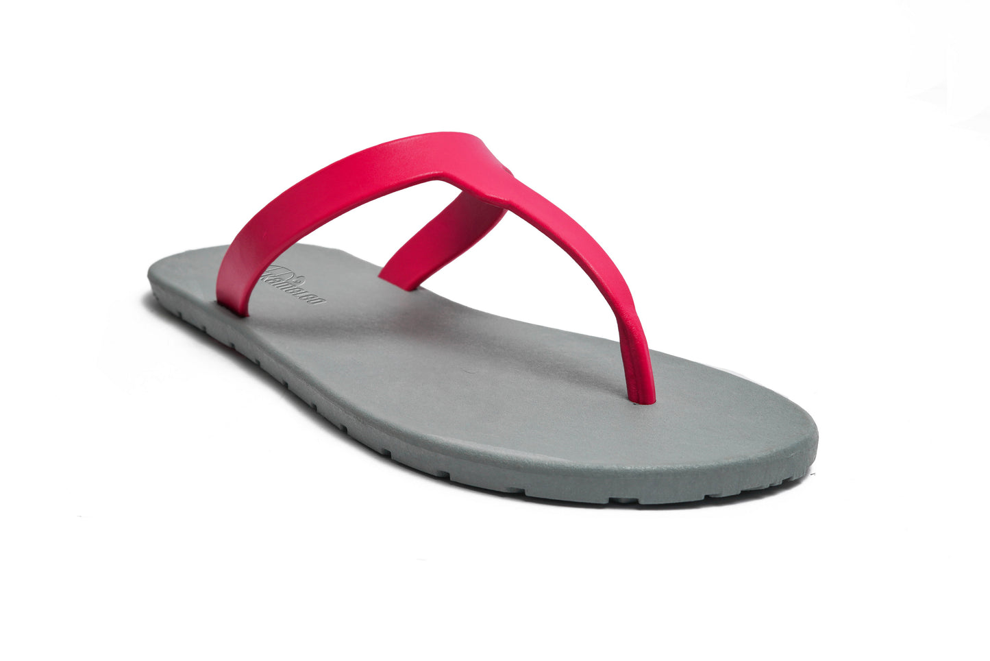 Thongs Grey Sole Pink Strap