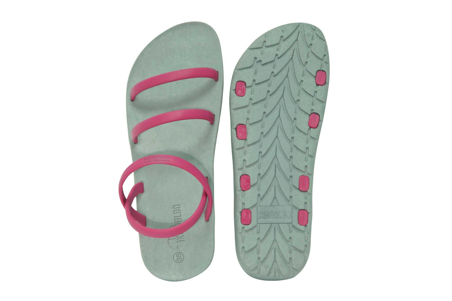 Twin Slim Grey Sole Pink Strap