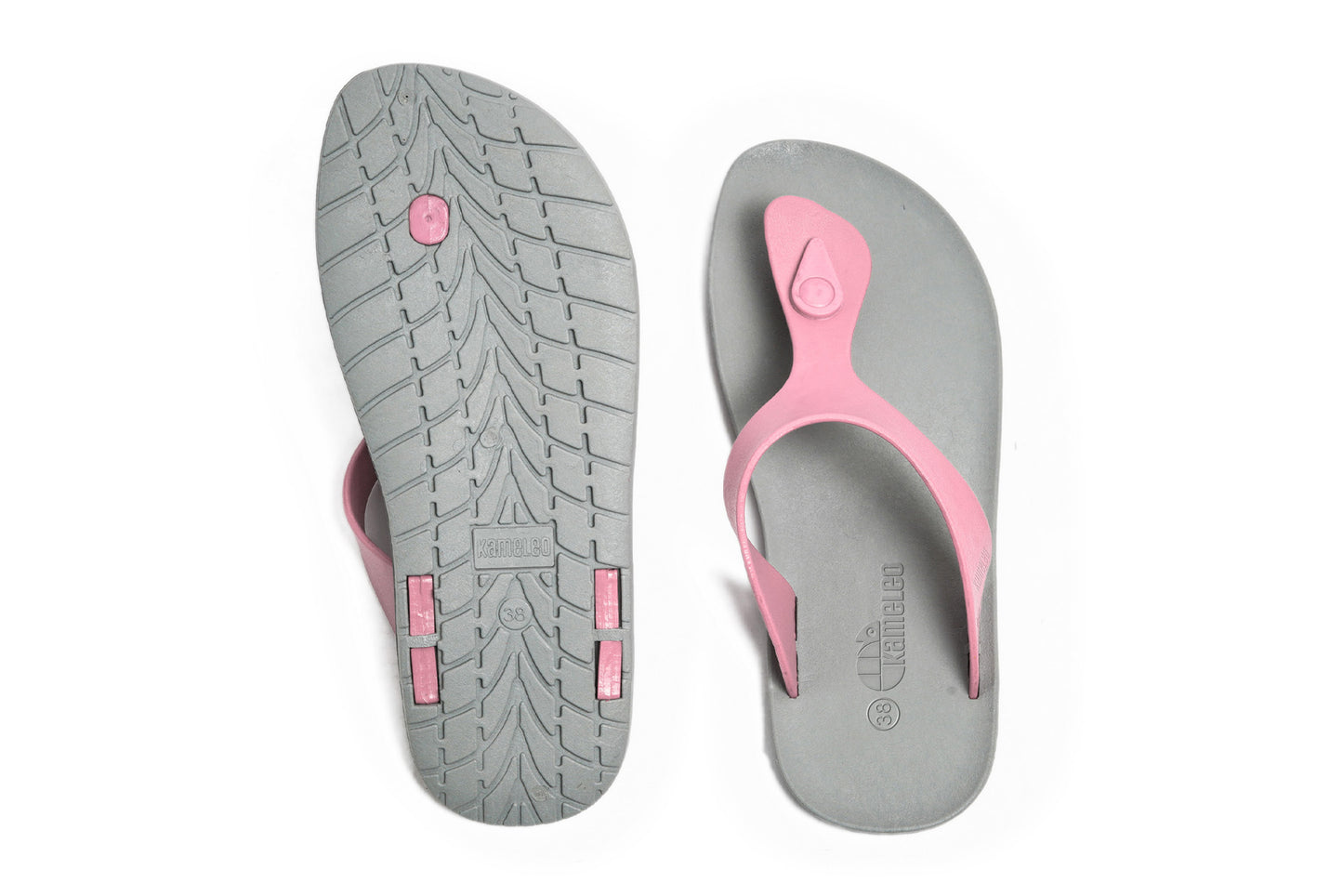 Candy Grey Sole LightPink Strap