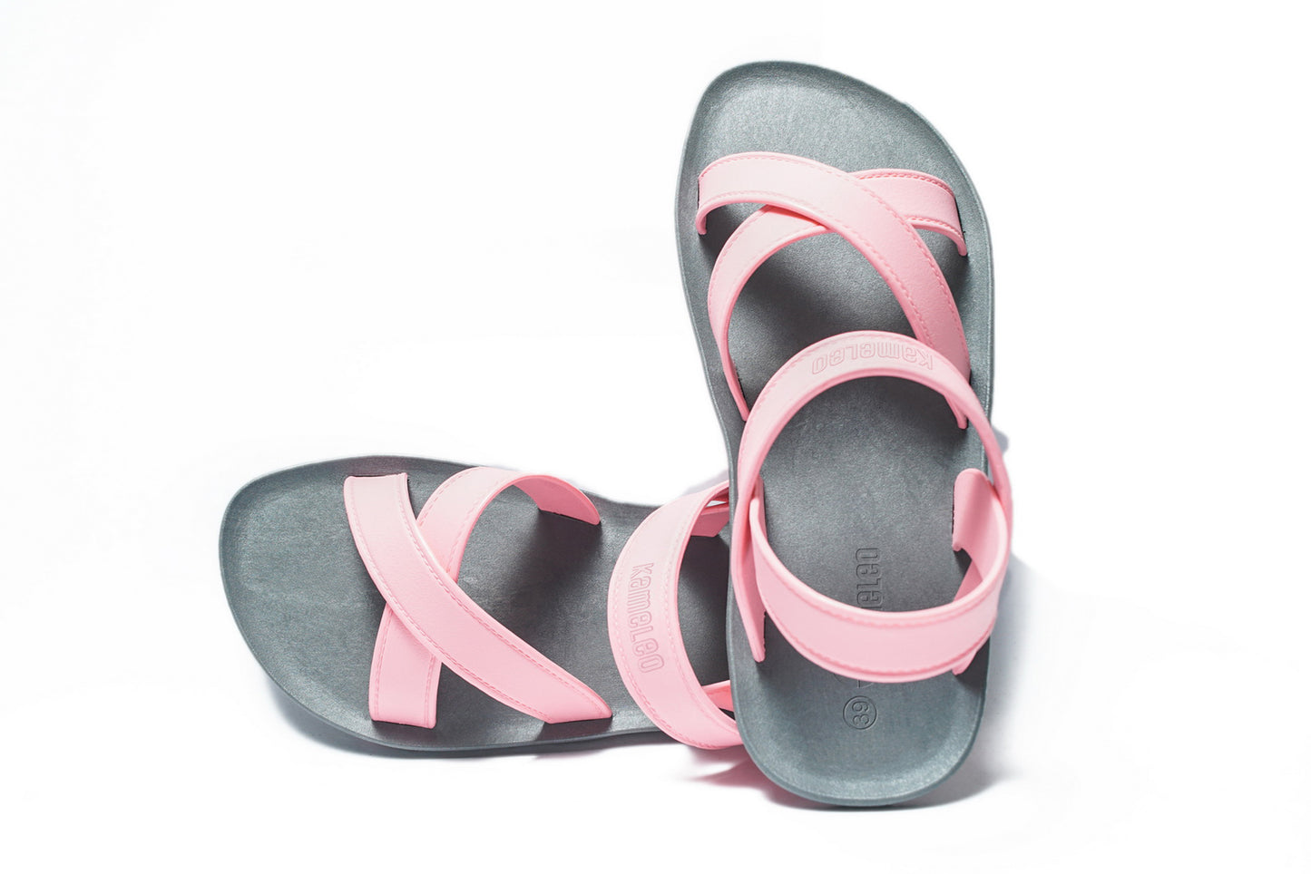 Cross Plus Grey Sole LightPink Strap