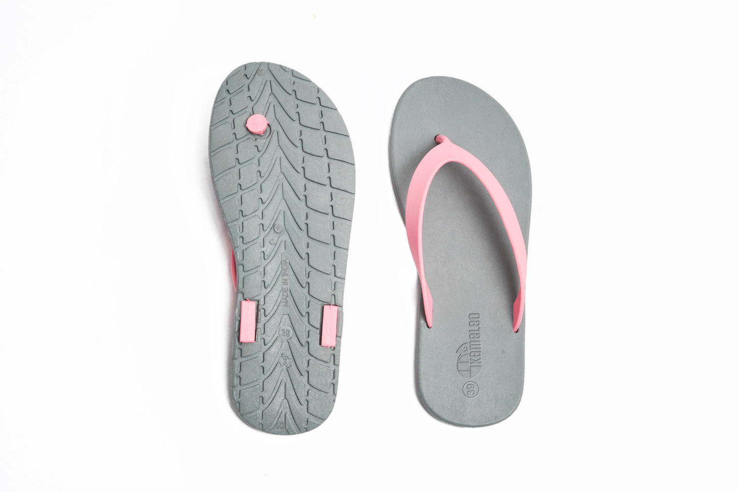 Flippy Grey Sole LightPink Strap