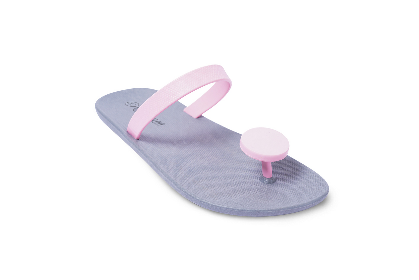 Poppi Dot Grey Sole LightPink Strap