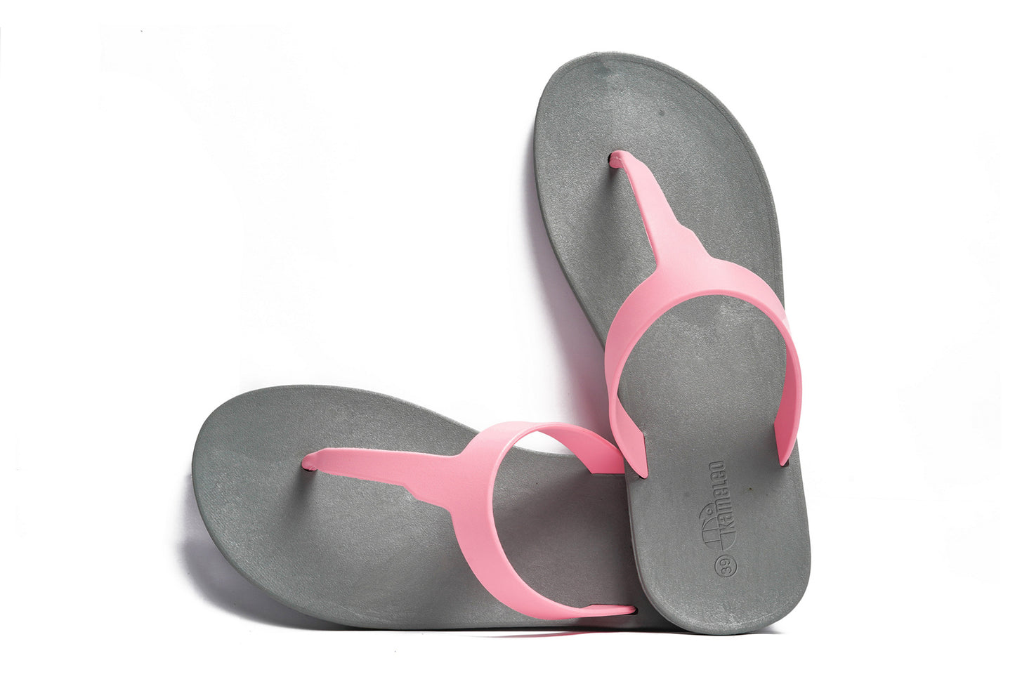 Thongs Grey Sole LightPink Strap