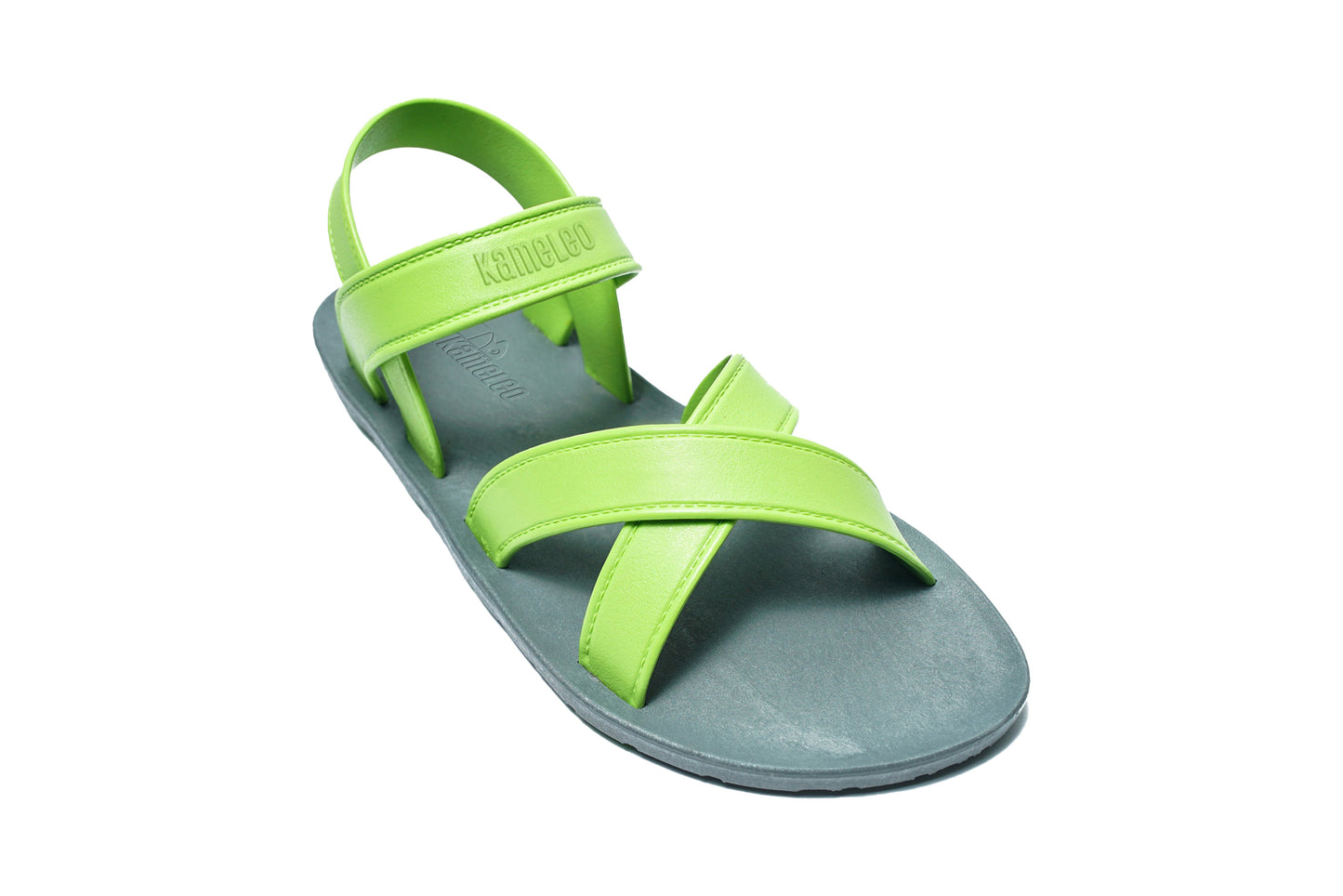 Cross Plus Kids Grey Sole Lime Strap