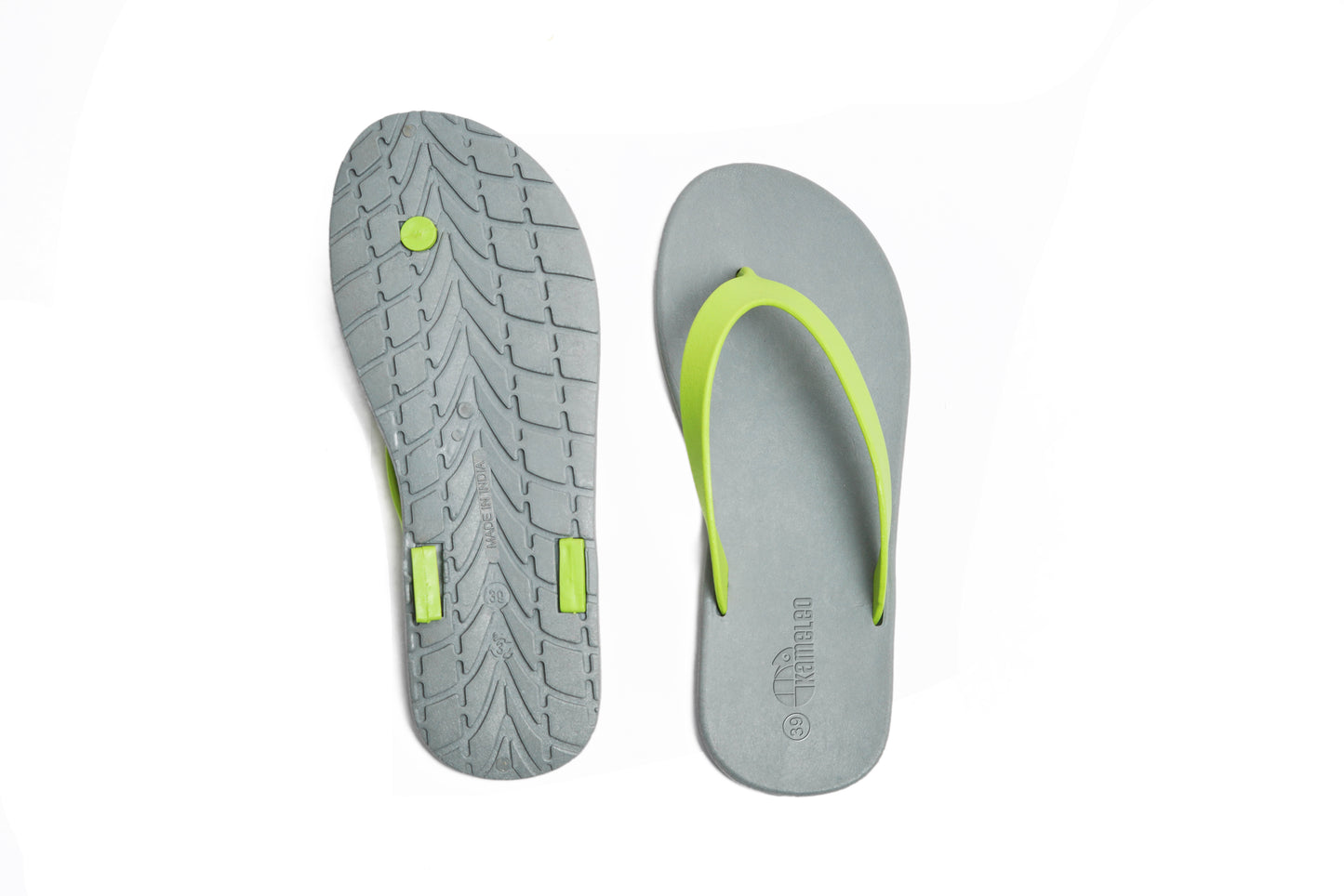 Flippy Grey Sole Lime Strap