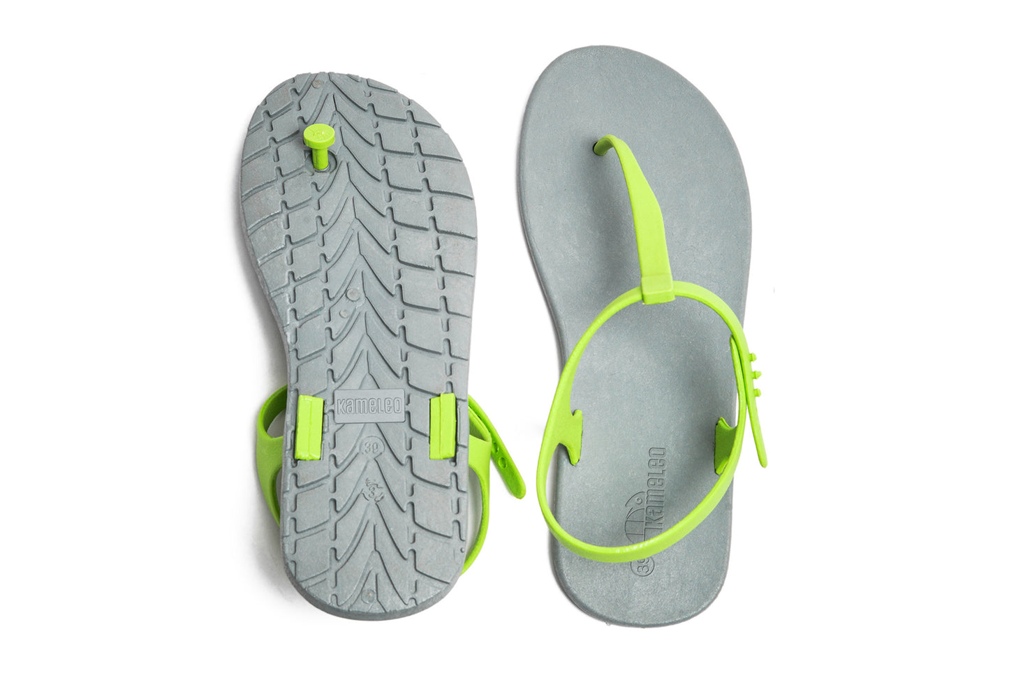 Saily Grey Sole Lime Strap