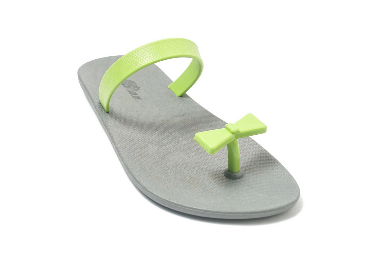 Poppi Bow Grey Sole Lime Strap
