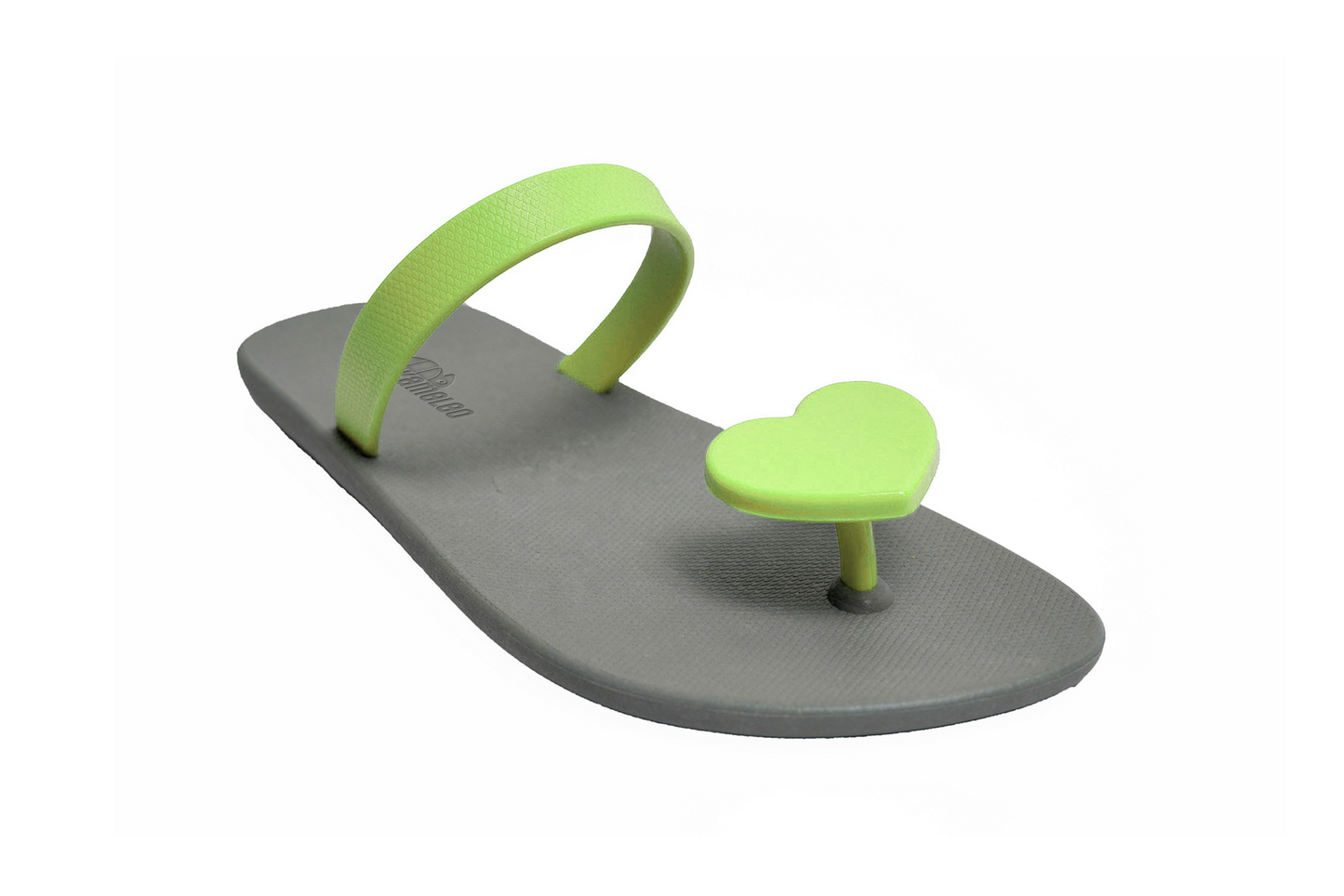 Poppi Heart Grey Sole Lime Strap