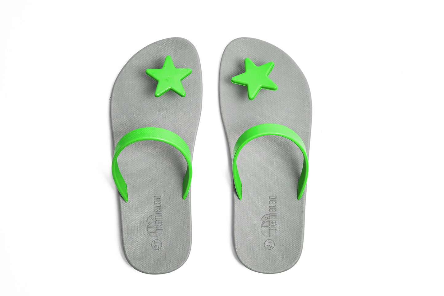 Poppi Star Grey Sole Lime Strap
