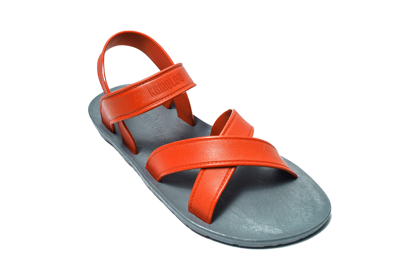 Cross Plus Kids Grey Sole Orange Strap