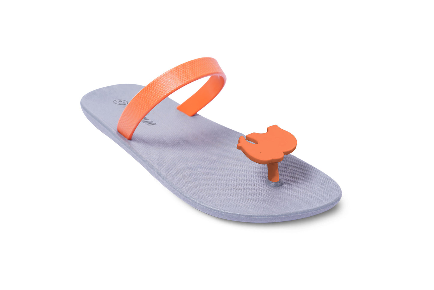 Poppi Ellie Grey Sole Orange Strap