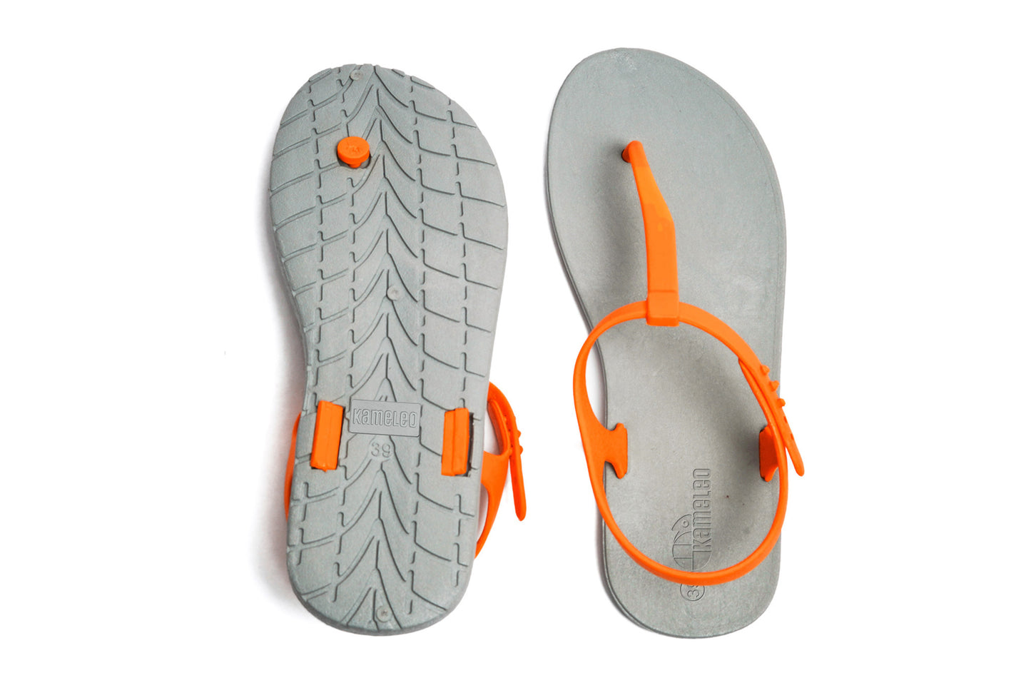 Saily Grey Sole Orange Strap