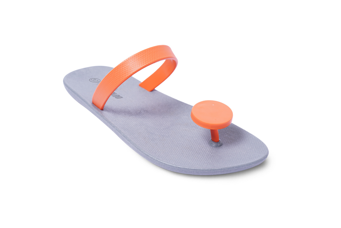 Poppi Dot Grey Sole Orange Strap