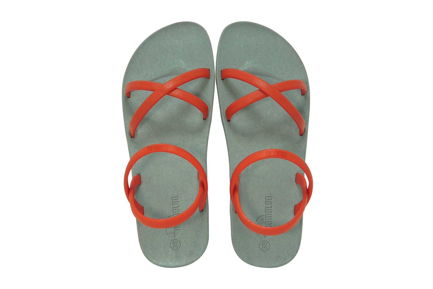 Cross Slim Grey Sole Red Strap