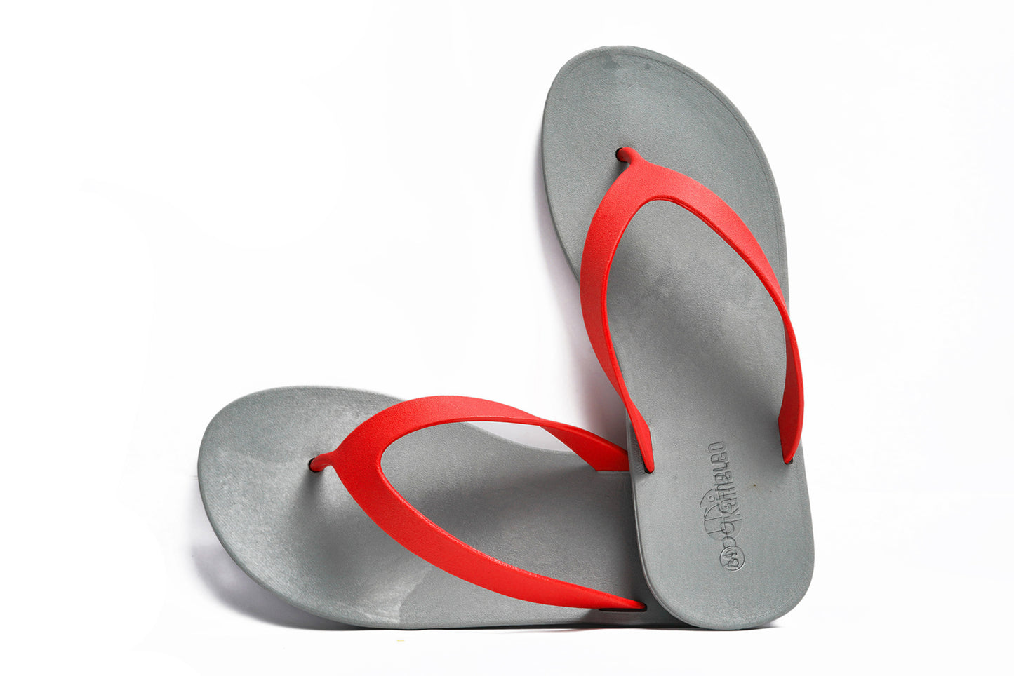 Flippy Grey Sole Red Strap