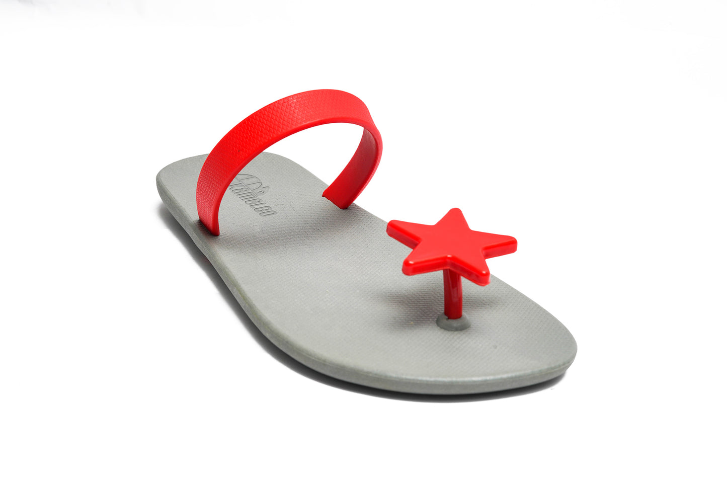 Poppi Star Grey Sole Red Strap