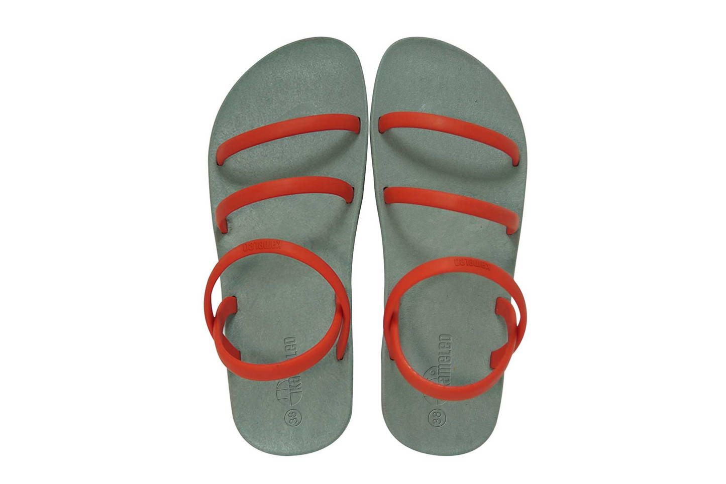 Twin Slim Grey Sole Red Strap