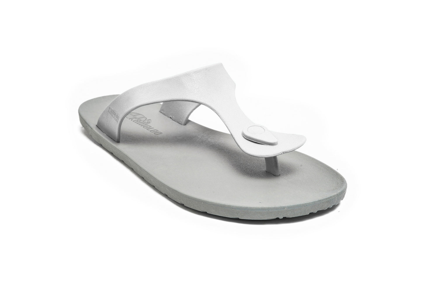 Candy Grey Sole White Strap