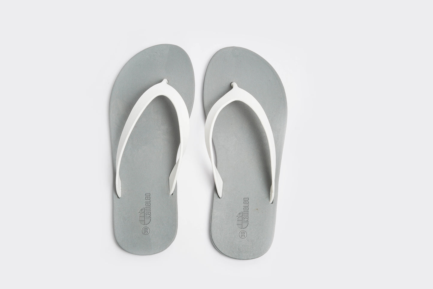 Flippy Grey Sole White Strap