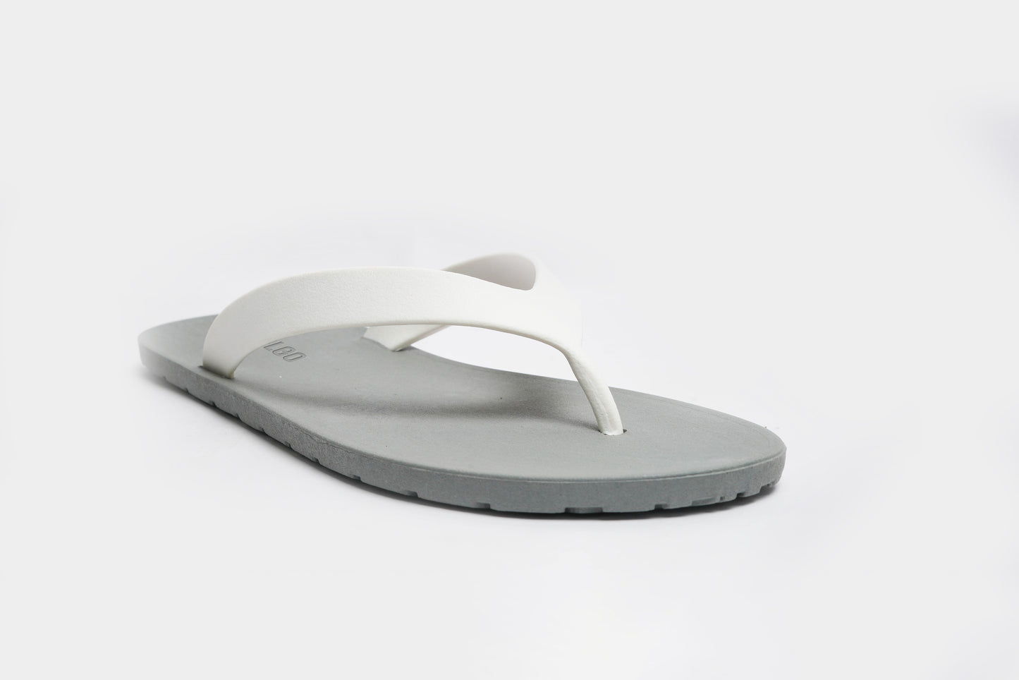 Flippy Grey Sole White Strap