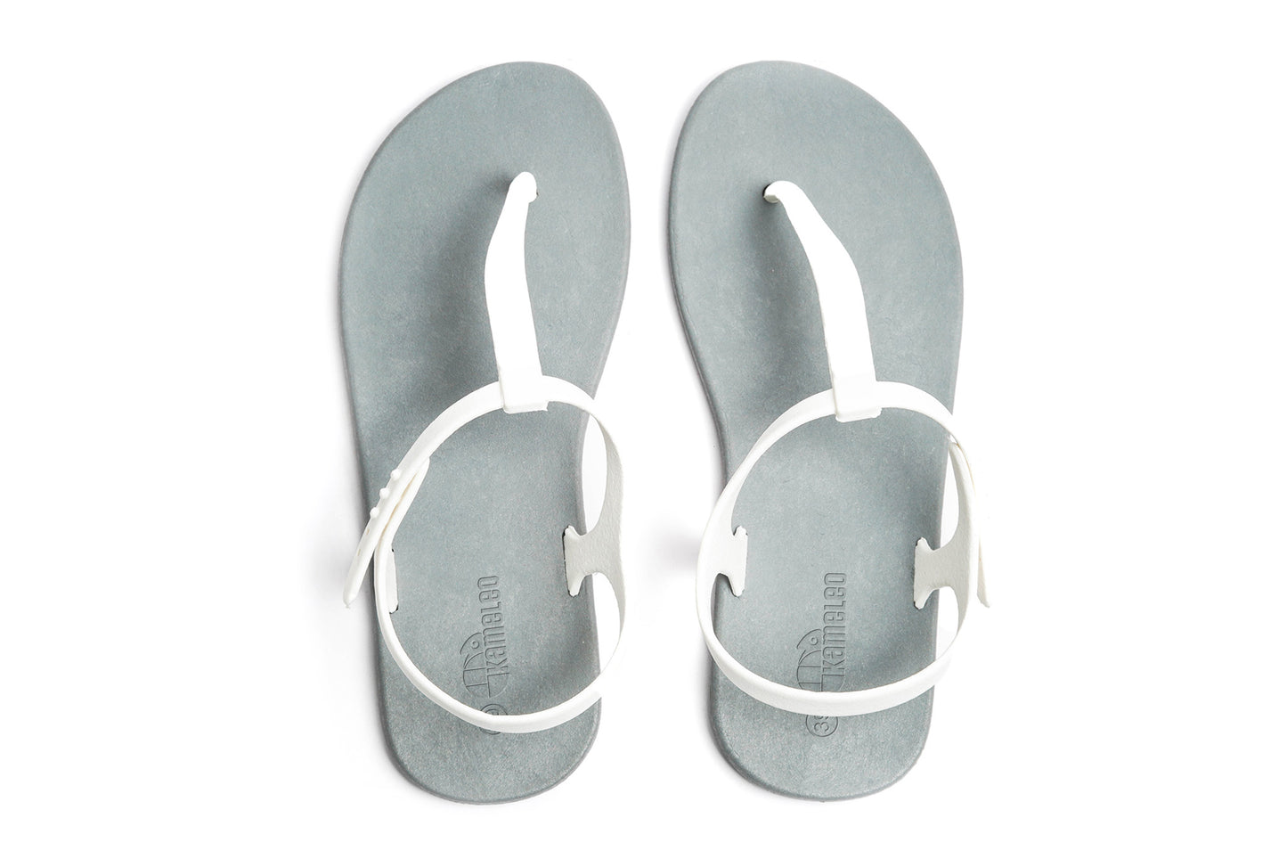 Saily Grey Sole White Strap