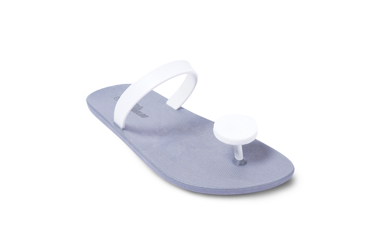 Poppi Dot Grey Sole White Strap