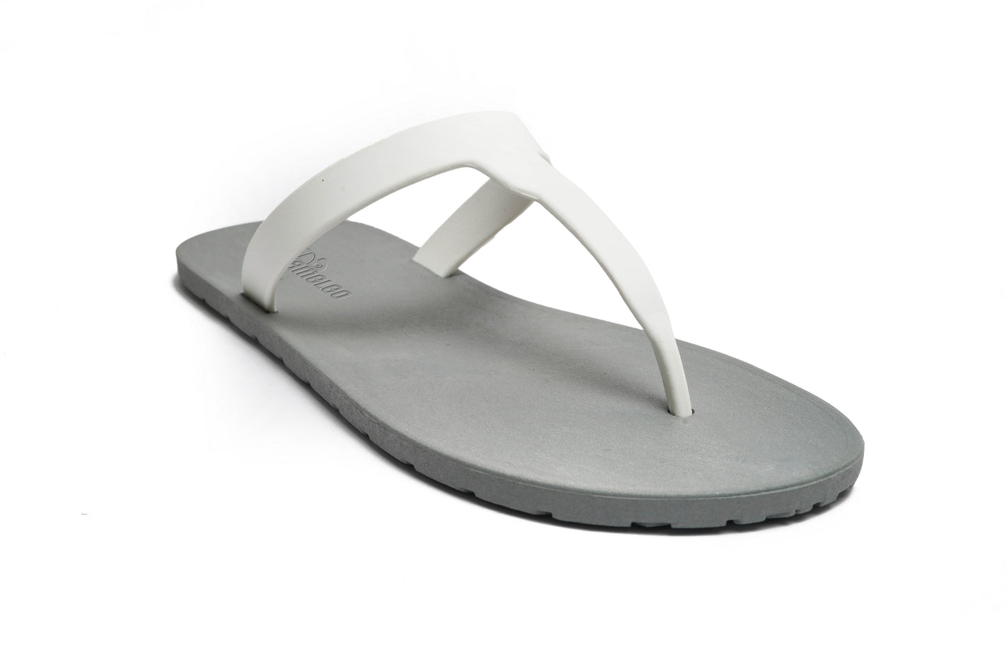 Thongs Grey Sole White Strap