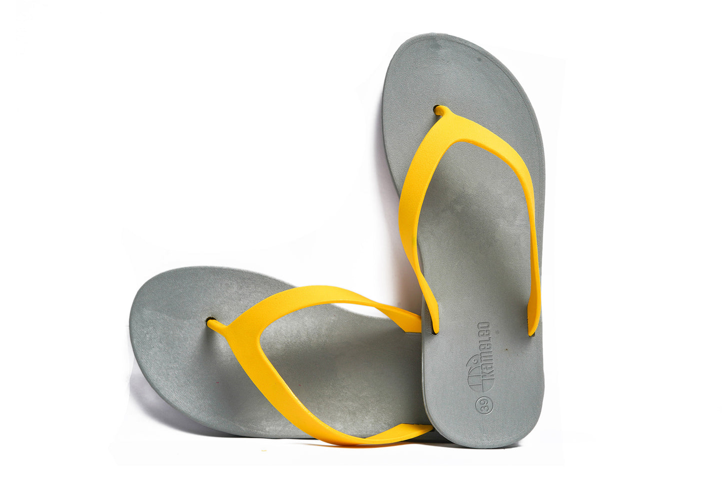 Flippy Grey Sole Yellow Strap