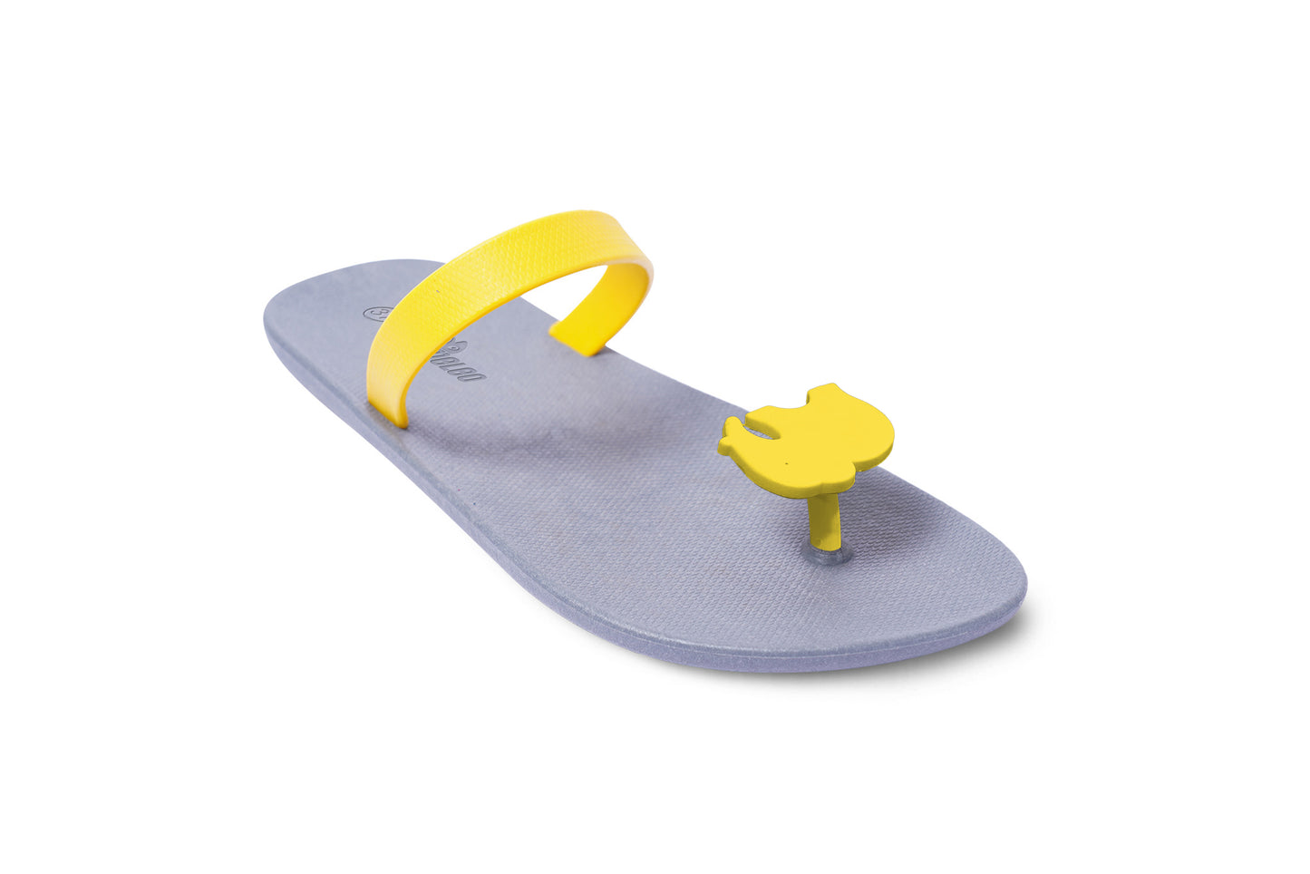 Poppi Ellie Grey Sole Yellow Strap
