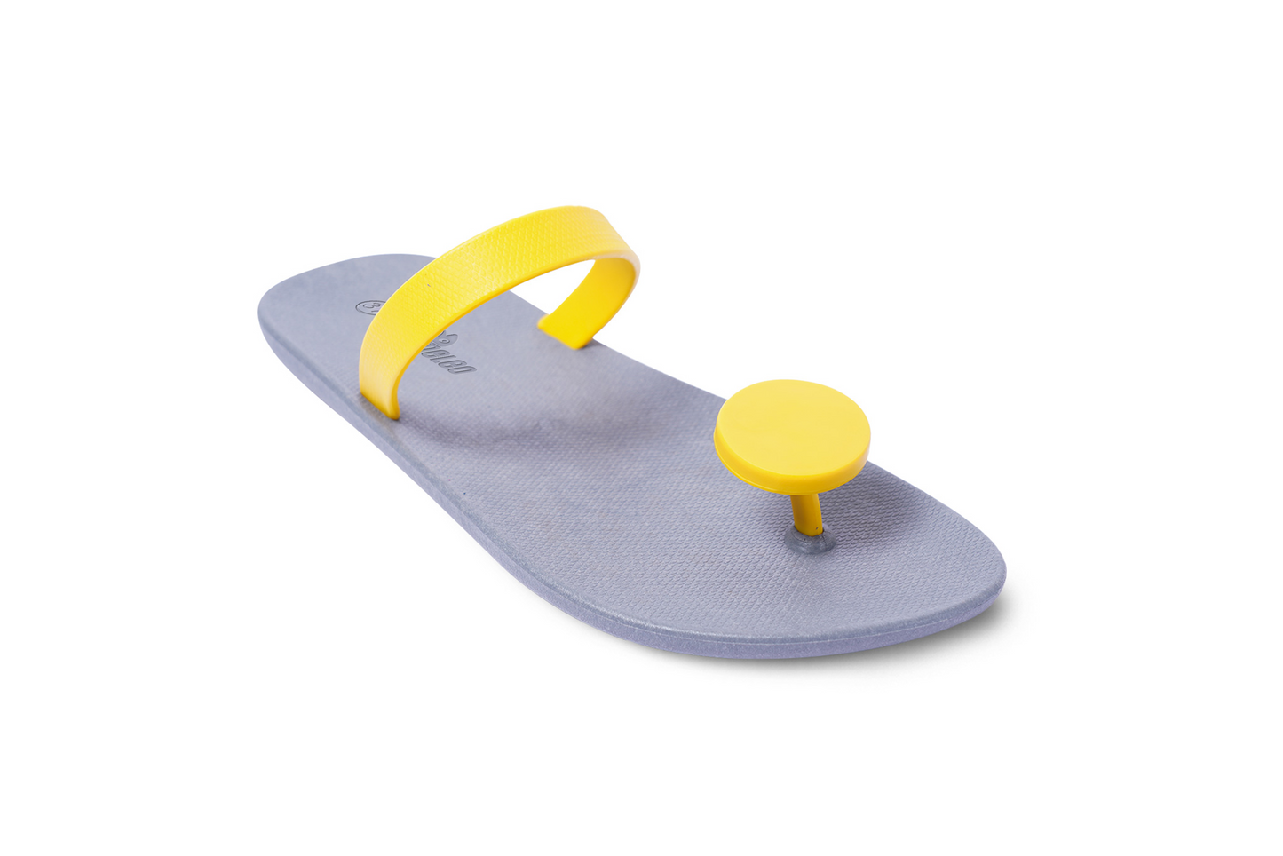 Poppi Dot Grey Sole Yellow Strap
