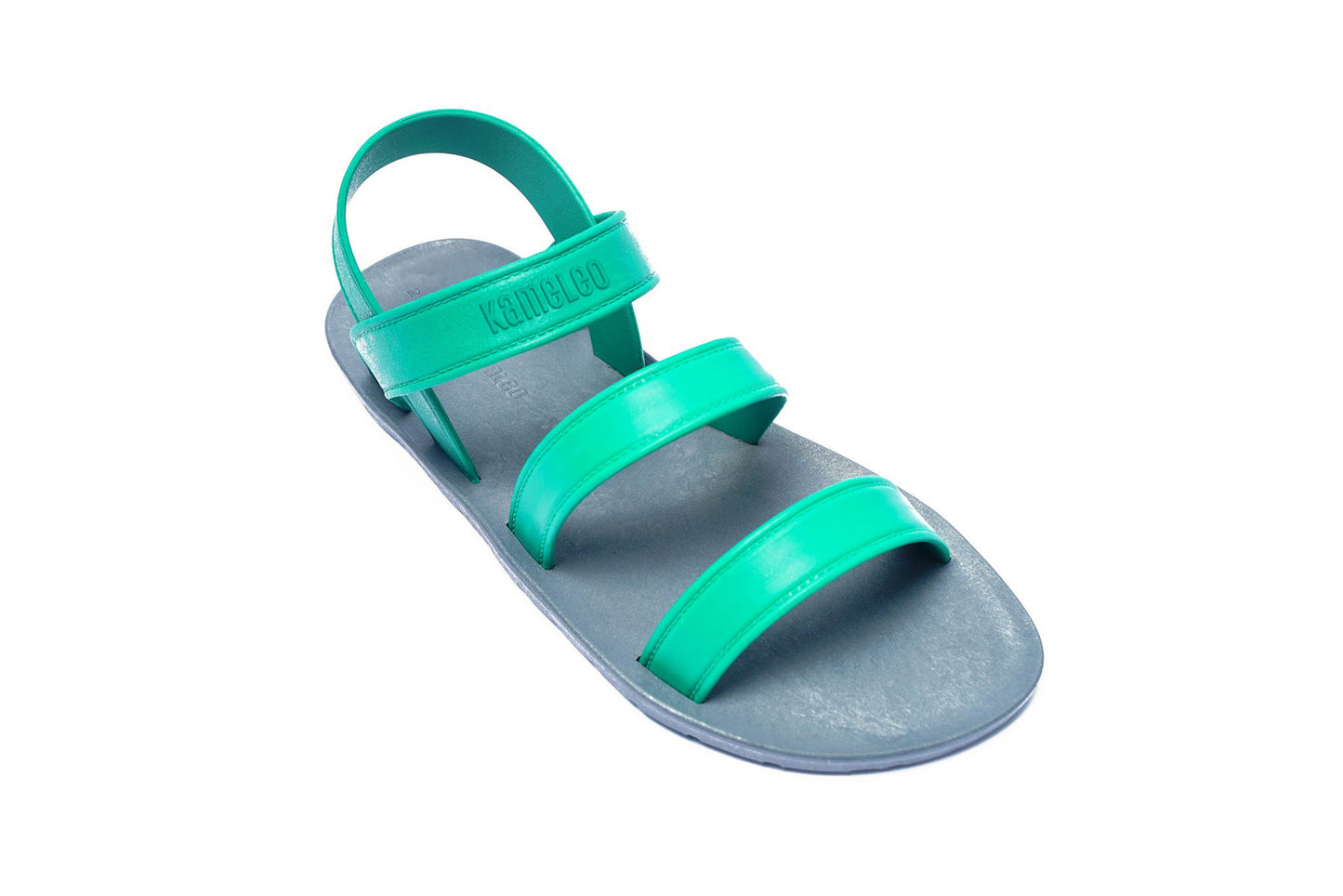 Twin Plus Kids Grey Sole Green Strap