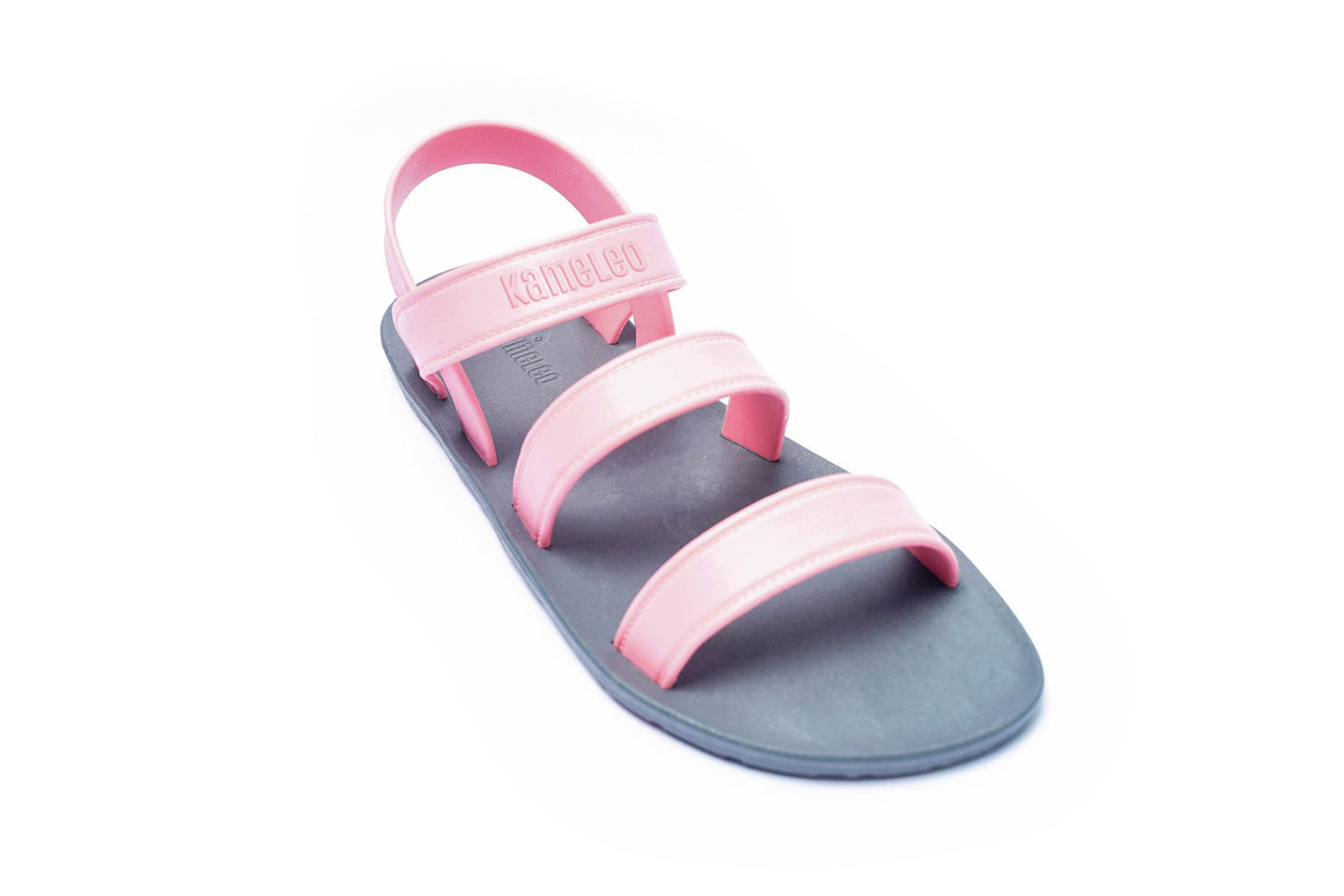 Twin Plus Kids Grey Sole LightPink Strap