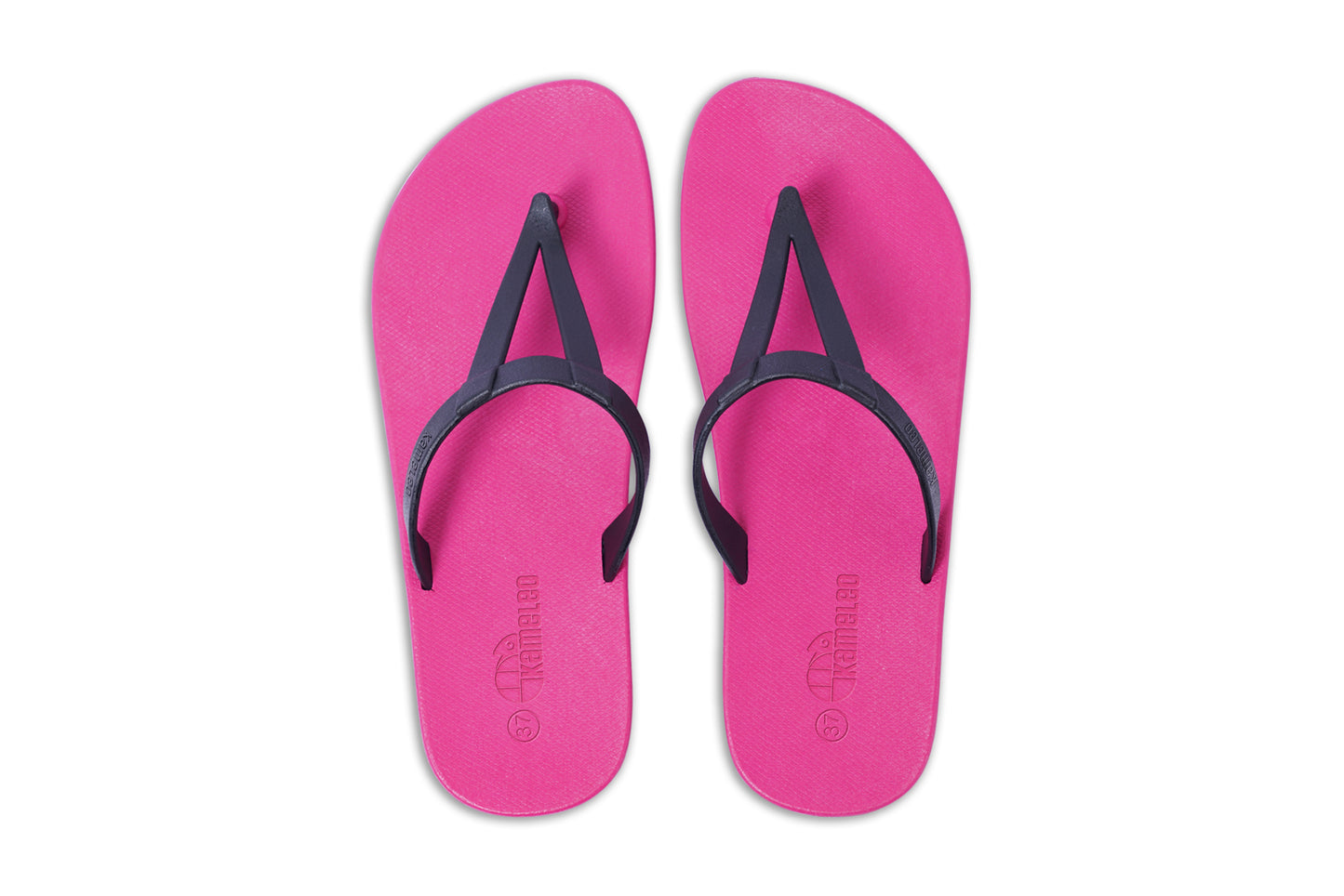 Eiffel Pink Sole Black Strap