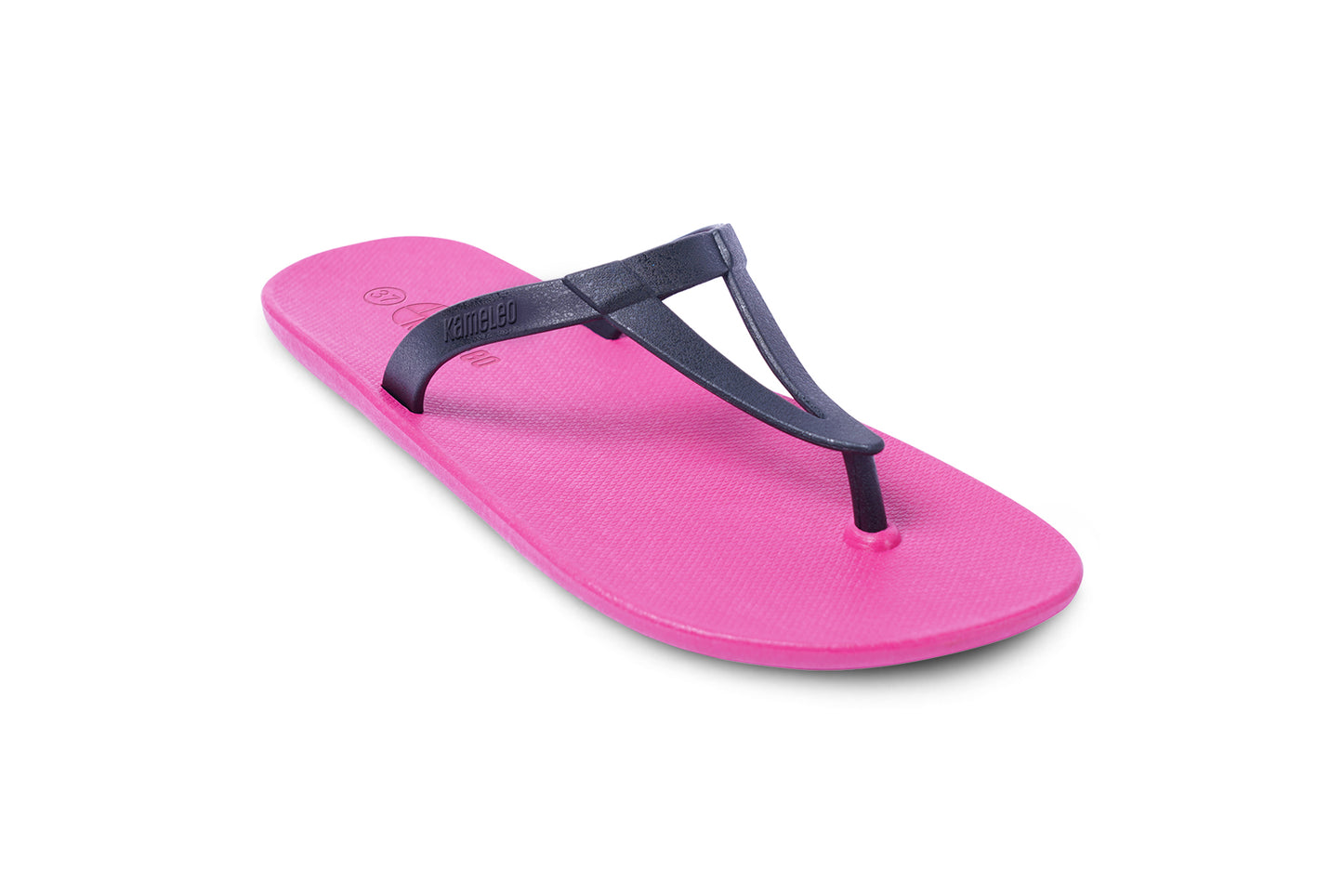 Eiffel Pink Sole Black Strap