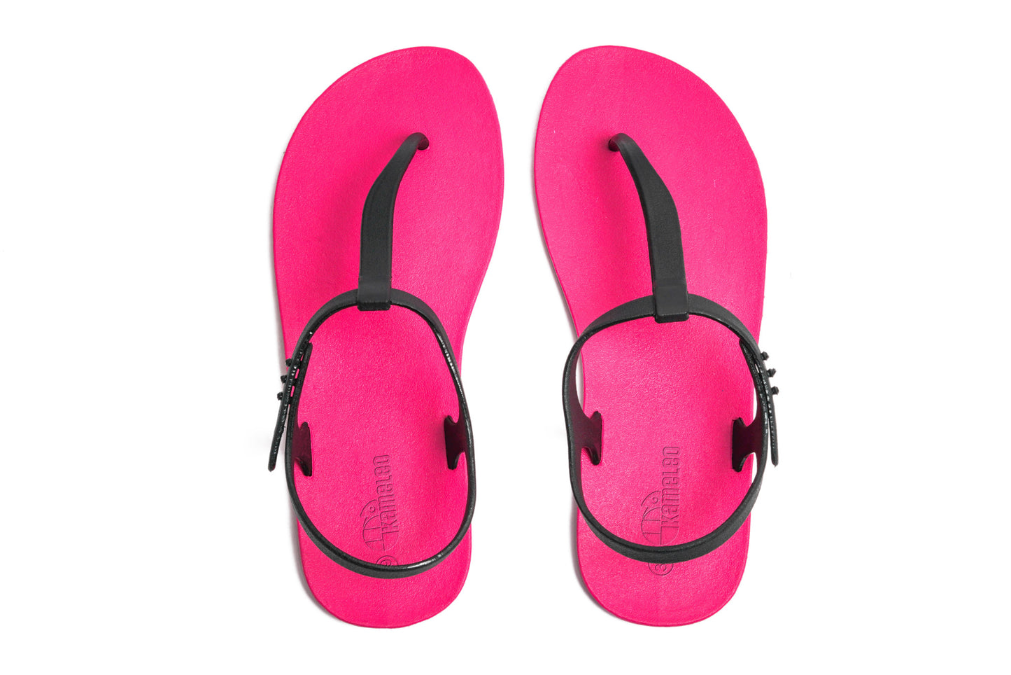 Saily Pink Sole Black Strap