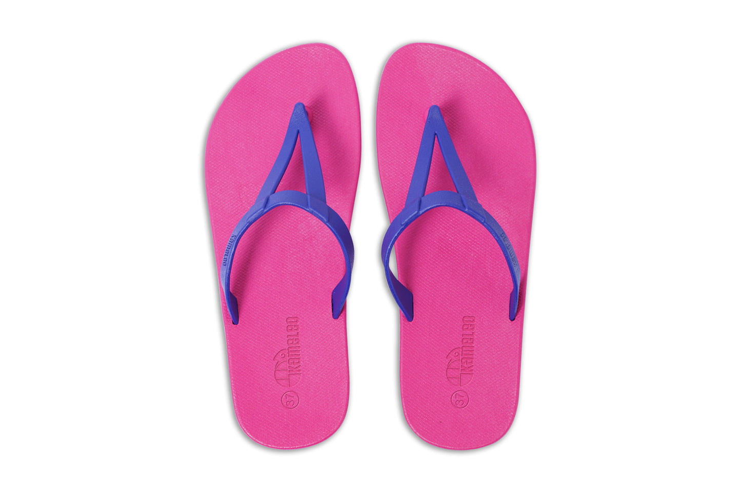 Eiffel Pink Sole Blue Strap