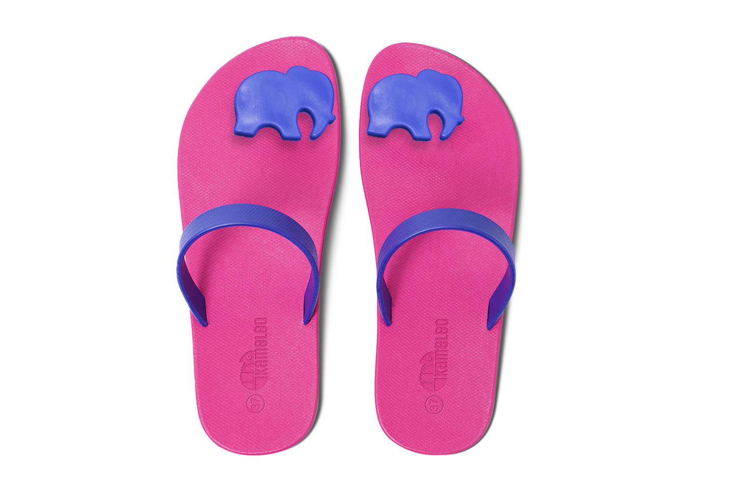 Poppi Ellie Pink Sole Blue Strap