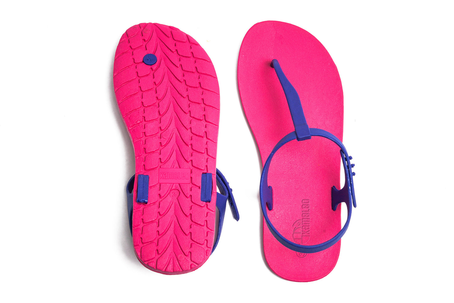 Saily Pink Sole Blue Strap