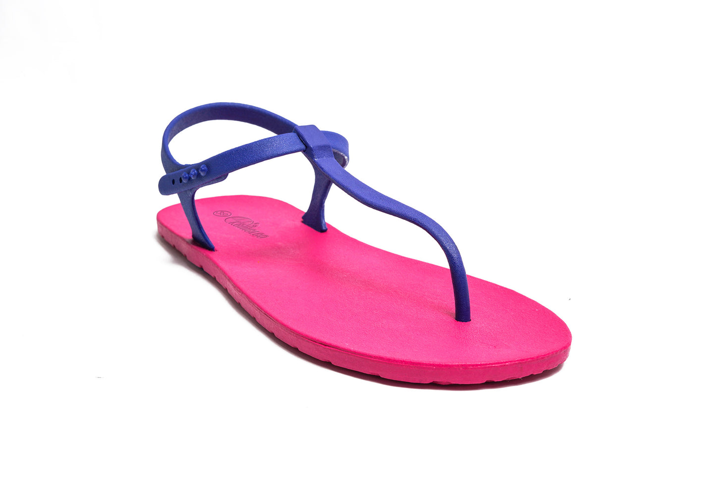 Saily Pink Sole Blue Strap
