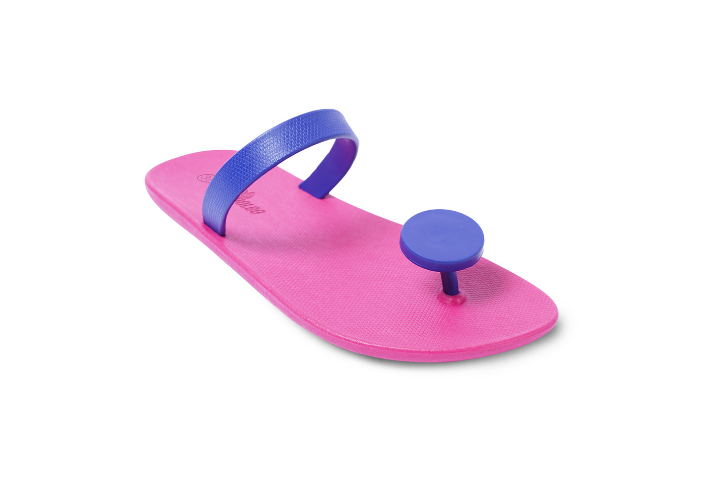 Poppi Dot Pink Sole Blue Strap