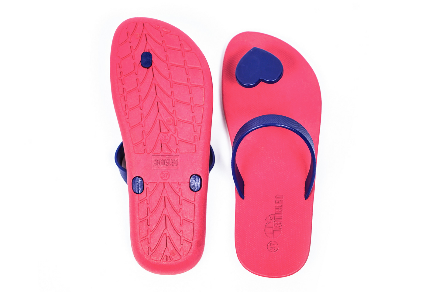 Poppi Heart Pink Sole Blue Strap