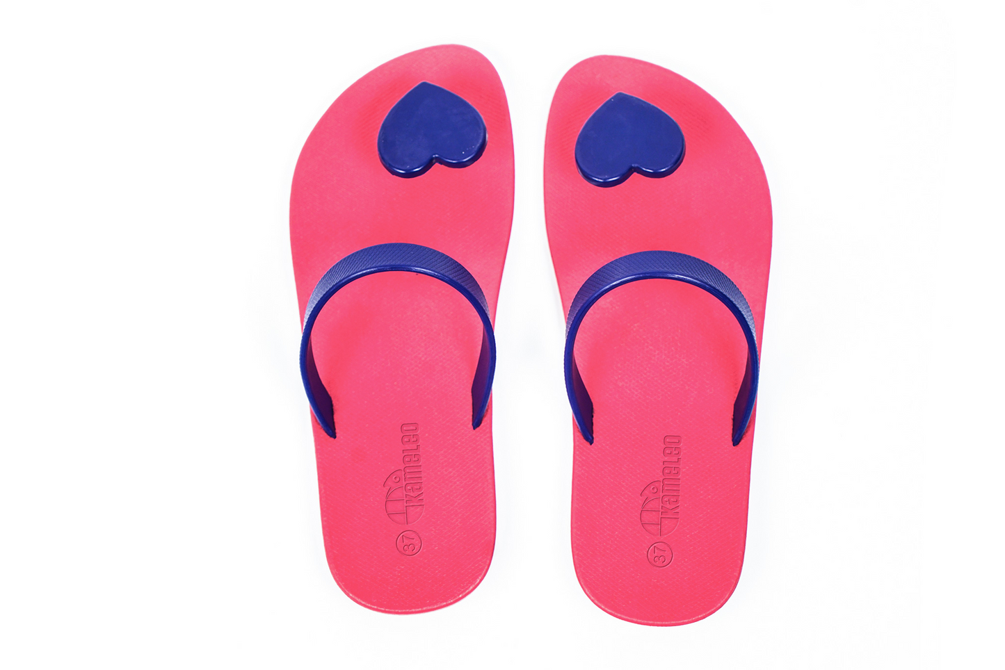 Poppi Heart Pink Sole Blue Strap