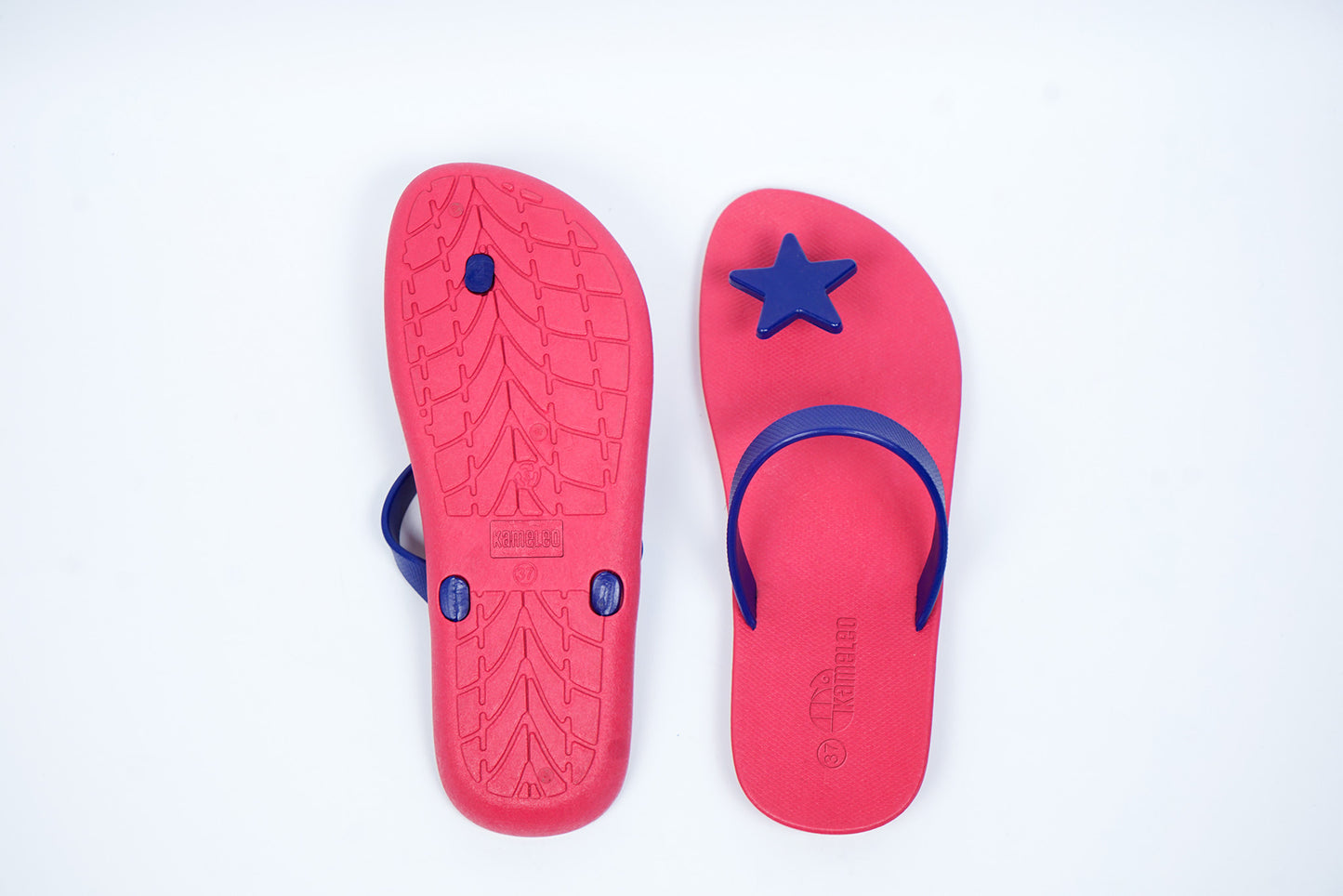 Poppi Star Pink Sole Blue Strap