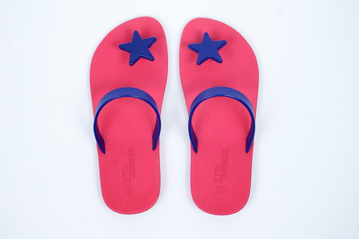 Poppi Star Pink Sole Blue Strap