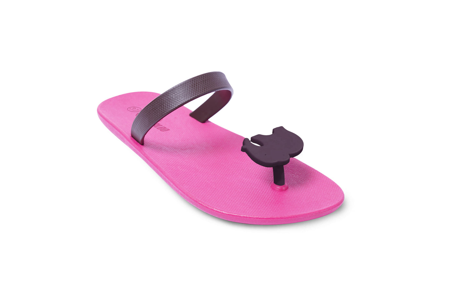 Poppi Ellie Pink Sole Brown Strap