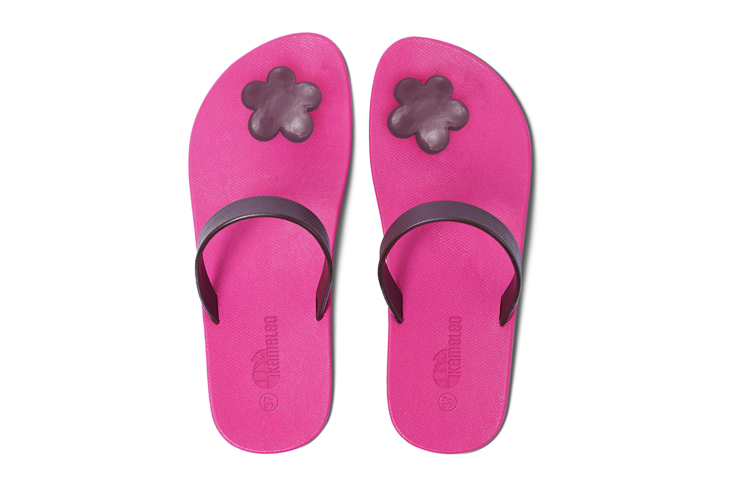 Poppi Flora Pink Sole Brown Strap