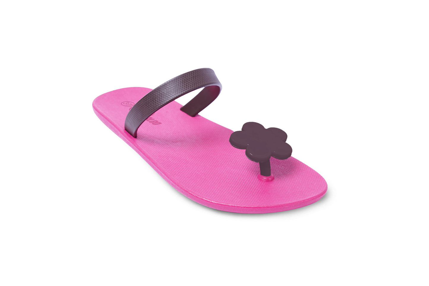 Poppi Flora Pink Sole Brown Strap