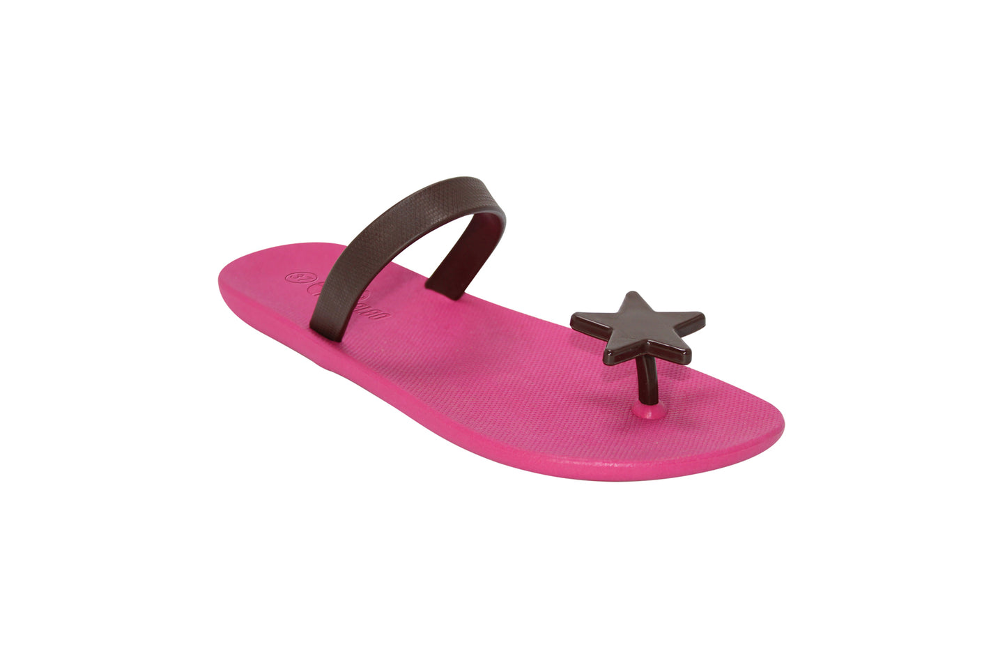 Poppi Star Pink Sole Brown Strap