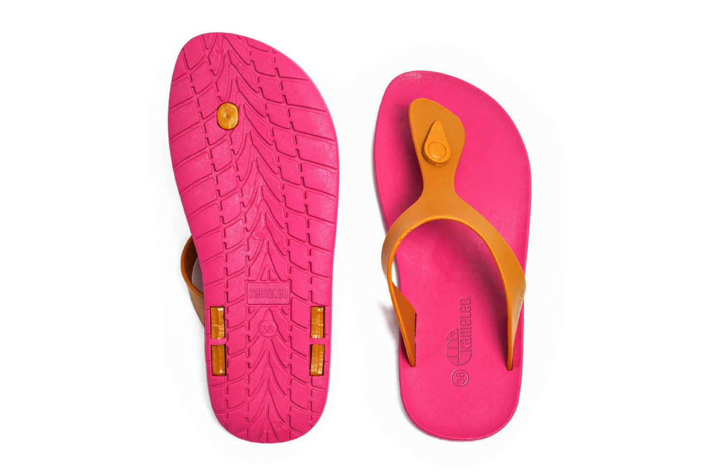 Candy Pink Sole Caramel Strap