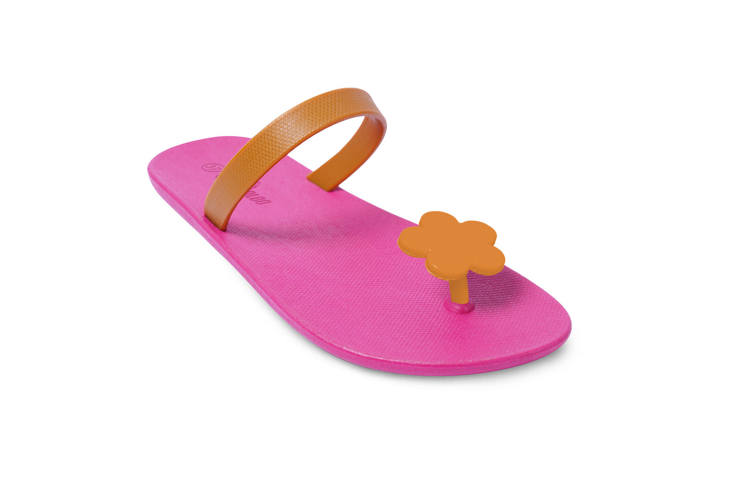 Poppi Flora Pink Sole Caramel Strap